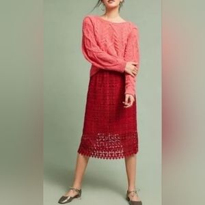 Lili's Closet for Anthropologie Maya cut-out skirt